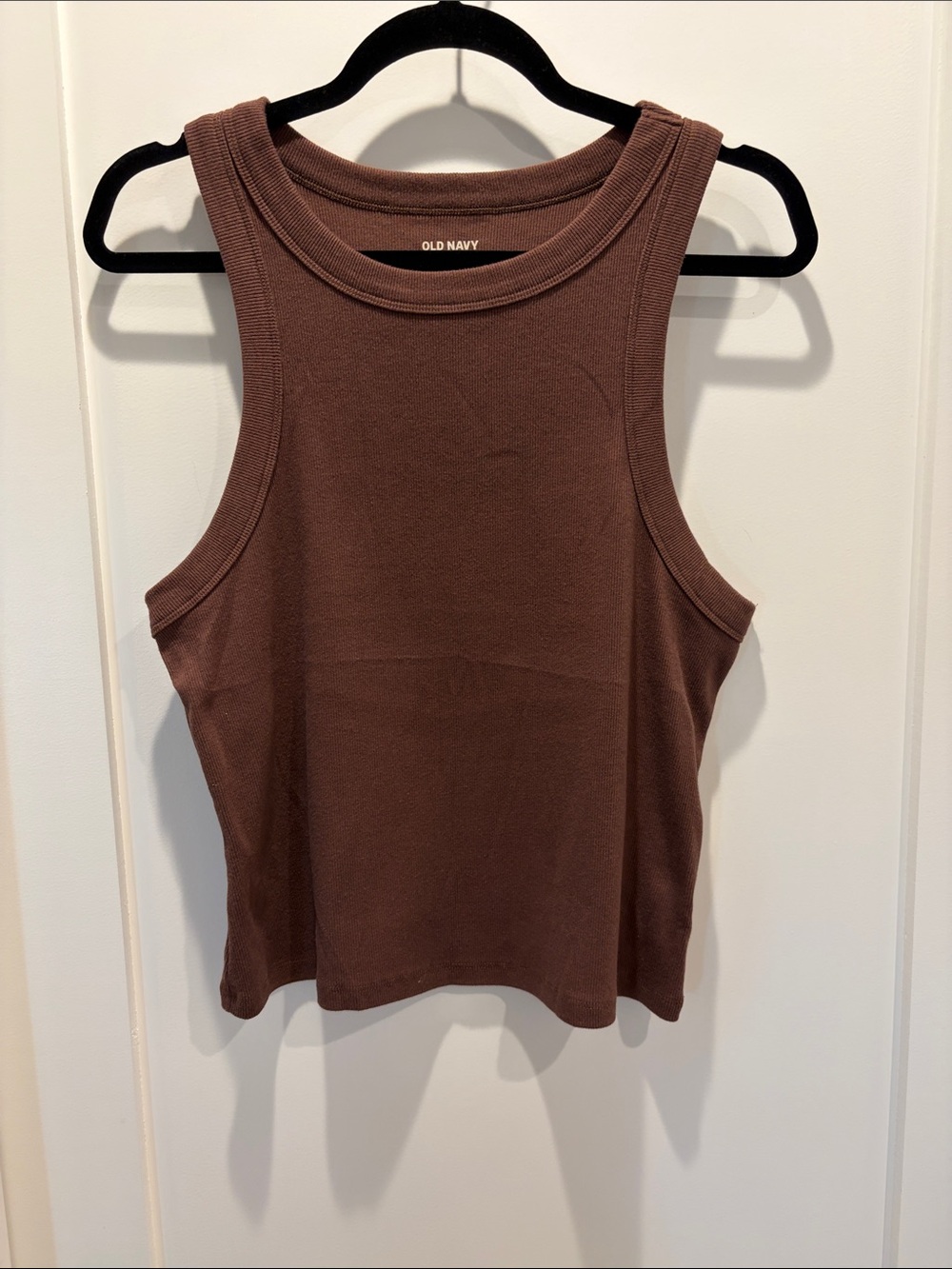 Old Navy Chocolate Brown Ribbed Tank Top